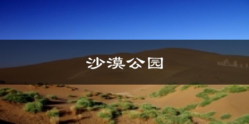 沙漠公园天气预报十五天
