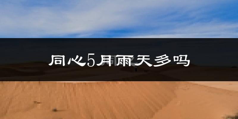 同心5月雨天多吗?