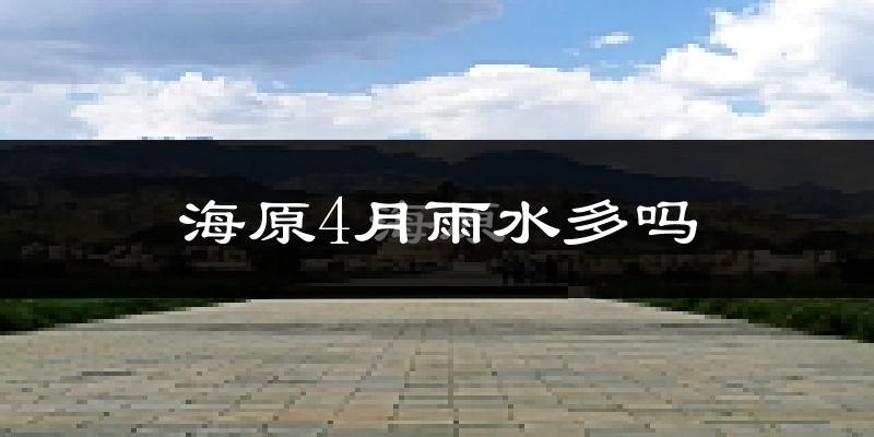 海原4月雨水多吗?
