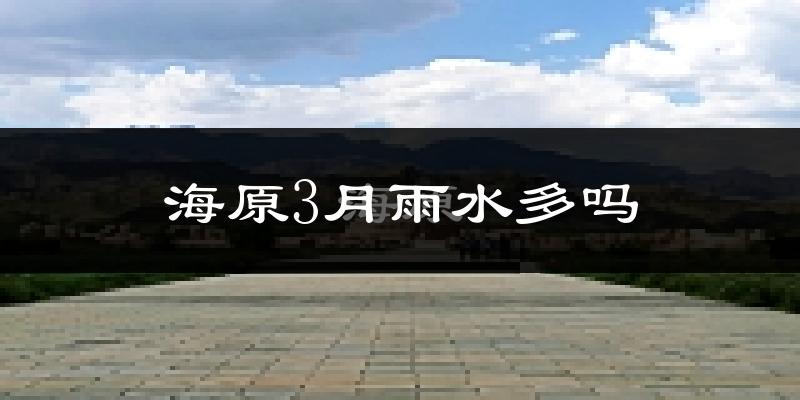 海原3月雨水多吗?