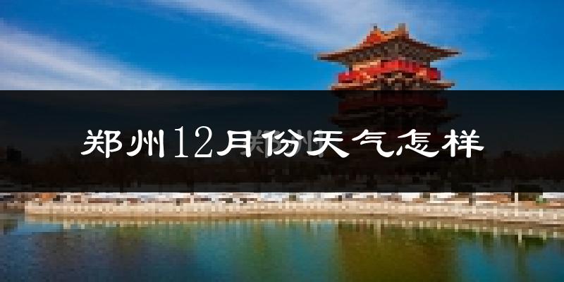郑州12月份天气怎样?郑州十二月冷吗?