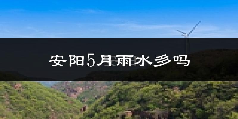 安阳5月雨水多吗?