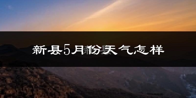 新县5月份天气如何?会很热吗?