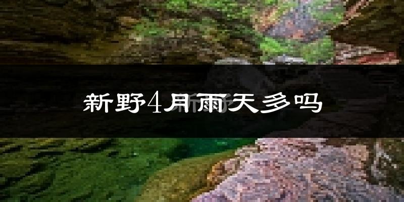 新野4月雨天多吗?
