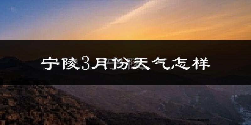 宁陵县3月份天气如何?冷热变化大吗?