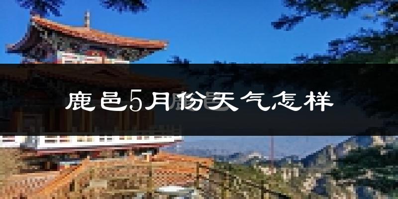 鹿邑县5月份天气如何?很热吗?