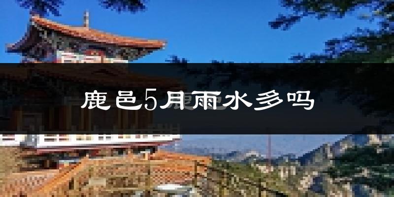 鹿邑5月雨水多吗?