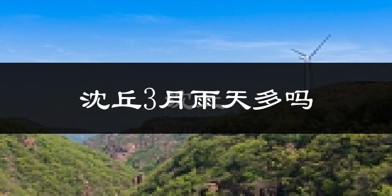 沈丘3月雨天多吗?