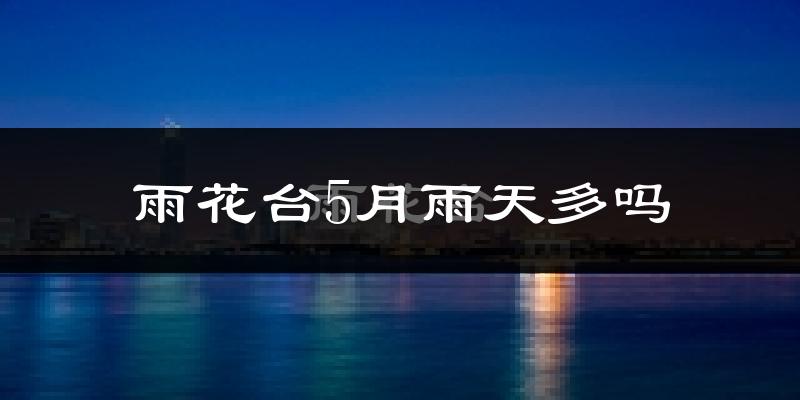 雨花台5月雨天多吗?