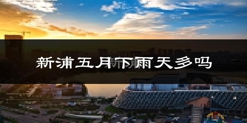 新浦五月下雨天多吗?新浦5月份降雨量多少?