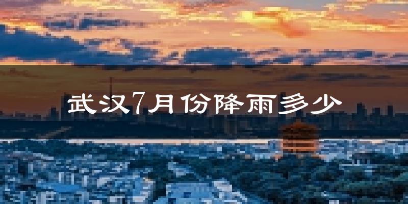 武汉7月份降雨多少?