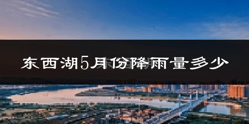 东西湖5月份降雨量多少?东西湖五月下雨多吗?