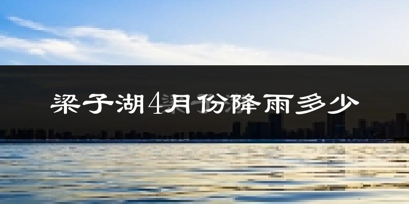 梁子湖4月份降雨多少?