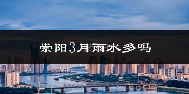 崇阳3月雨水多吗?