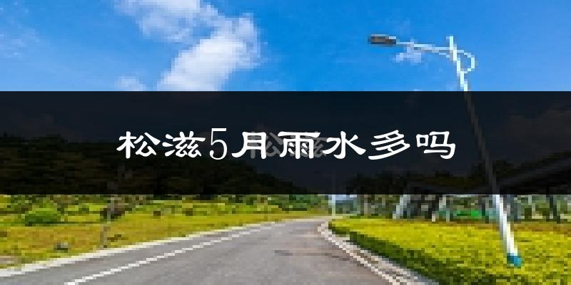松滋5月雨水多吗?
