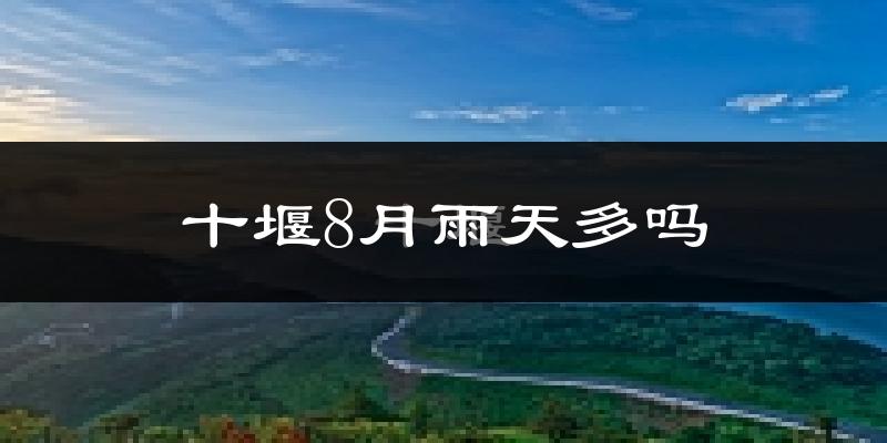 十堰8月雨天多吗?
