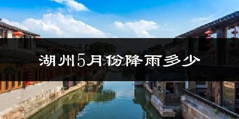 湖州5月份降雨多少?