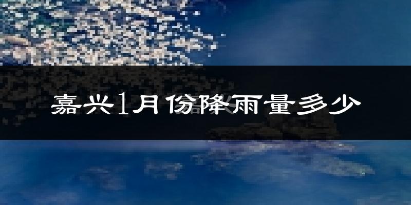 嘉兴1月份降雨量多少?嘉兴一月下雨多吗?