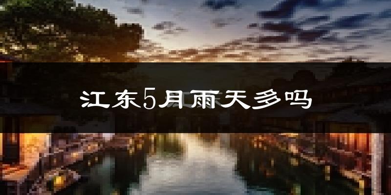 江东5月雨天多吗?