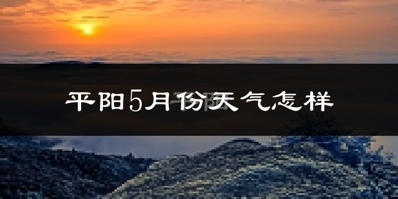 平阳县5月份天气如何?会很冷或很热吗?