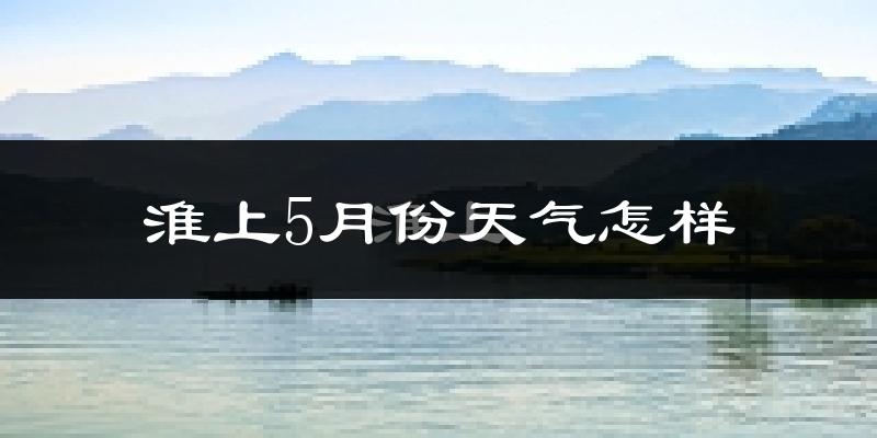 淮上5月份天气怎样?淮上五月冷不冷?