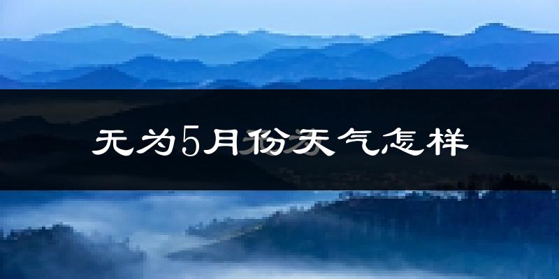 无为县5月份天气如何?很热吗?
