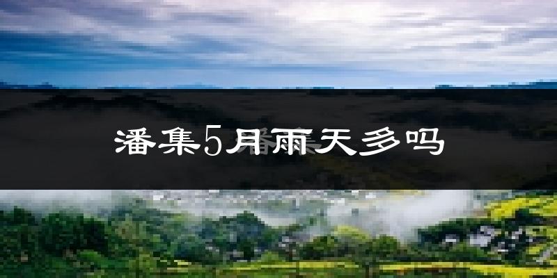 潘集5月雨天多吗?