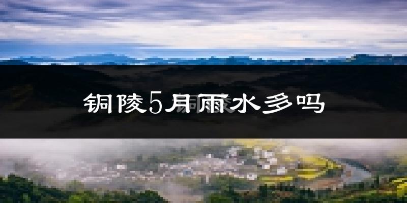 铜陵5月雨水多吗?