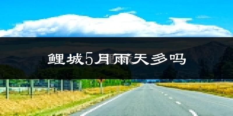 鲤城5月雨天多吗?