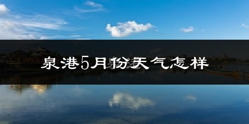 泉港5月份天气怎样?泉港五月冷不冷?