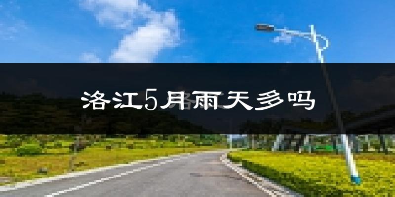 洛江5月雨天多吗?
