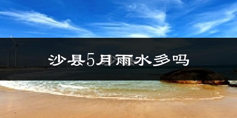 沙县5月雨水多吗?