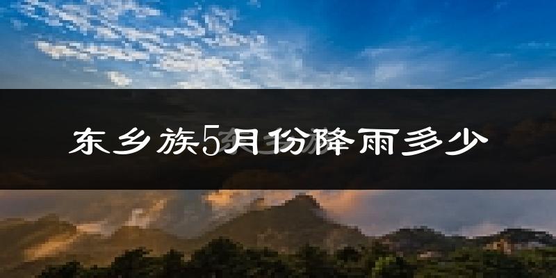 东乡族5月份降雨多少?