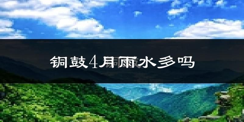 铜鼓4月雨水多吗?