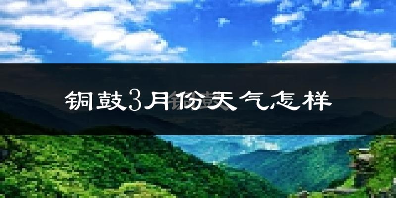 铜鼓县3月份天气如何?冷吗?
