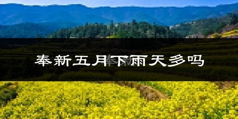 奉新五月下雨天多吗?奉新5月份降雨量多少?