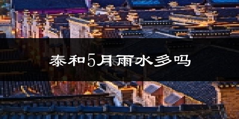 泰和5月雨水多吗?