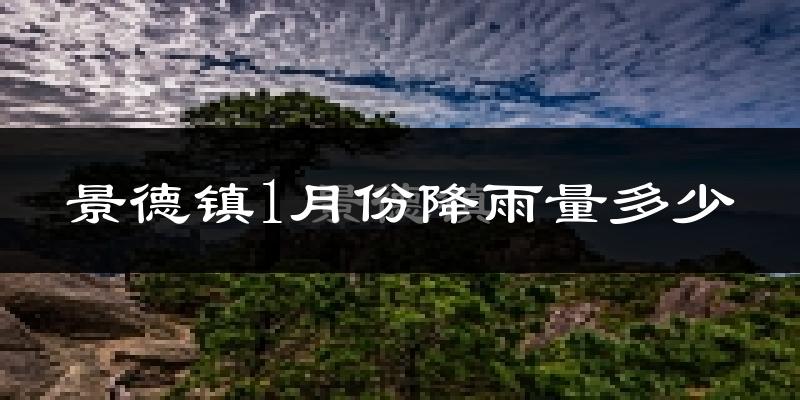 景德镇1月份降雨量多少?景德镇一月下雨多吗?
