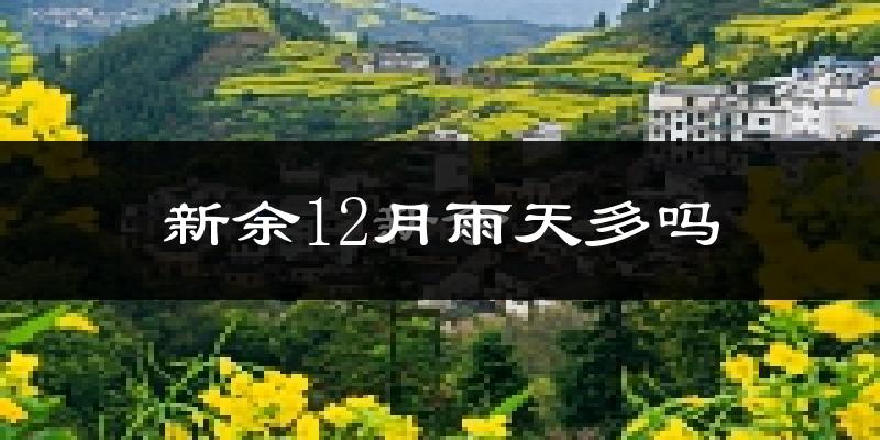 新余12月雨天多吗?