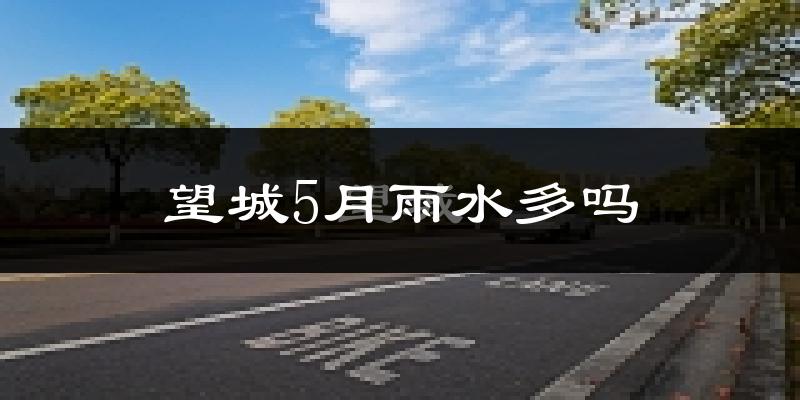 望城5月雨水多吗?
