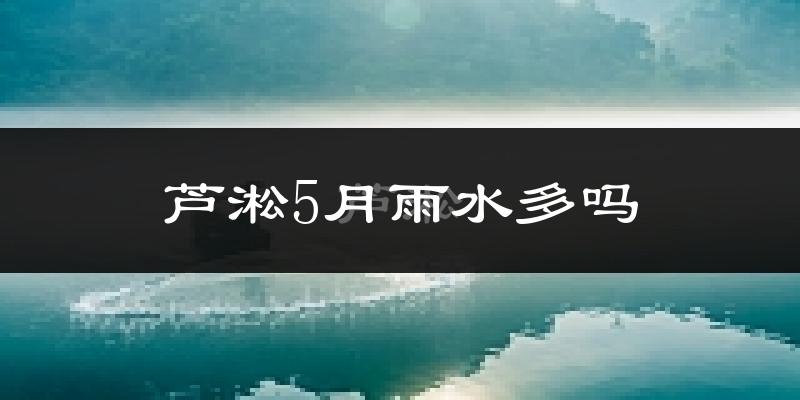 芦淞5月雨水多吗?