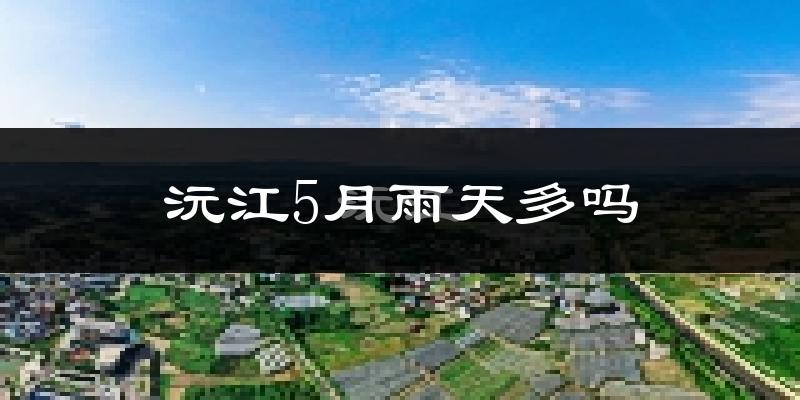 沅江5月雨天多吗?