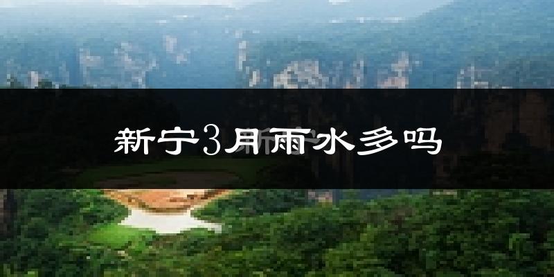 新宁3月雨水多吗?