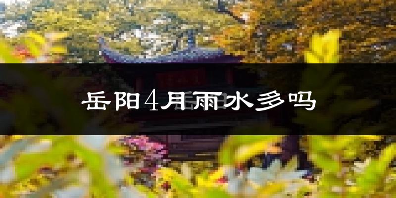 岳阳4月雨水多吗?