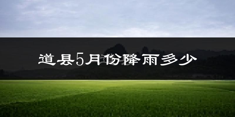 道县5月份降雨多少?