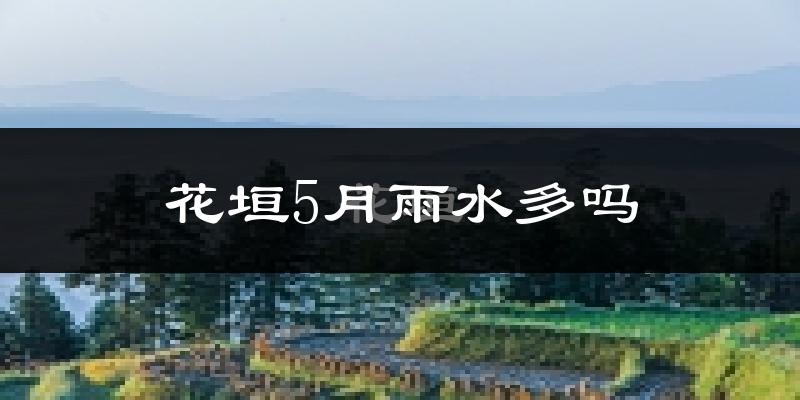花垣5月雨水多吗?