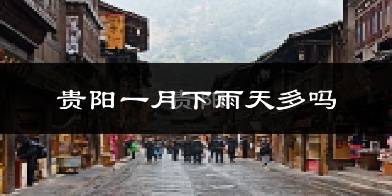 贵阳一月下雨天多吗?贵阳1月份降雨量多少?