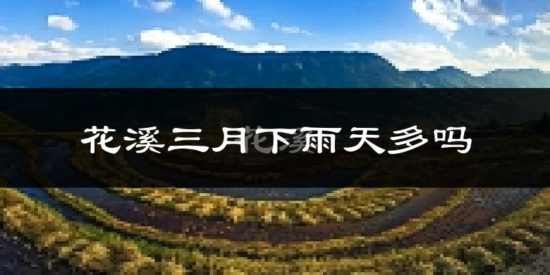 花溪三月下雨天多吗?花溪3月份降雨量多少?