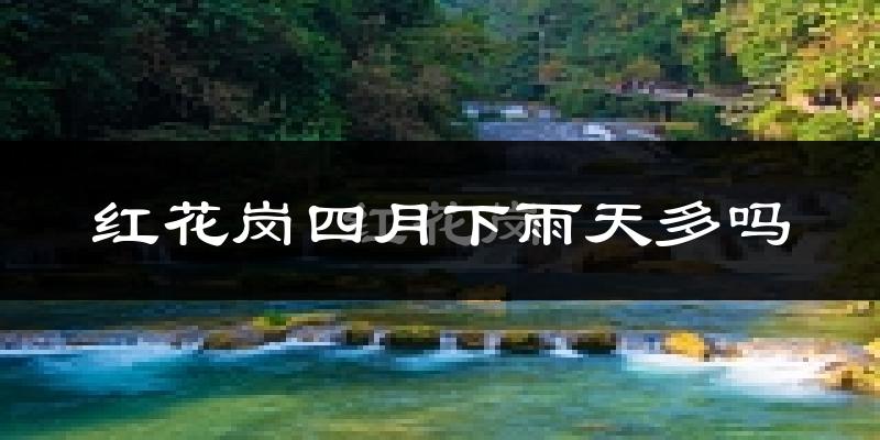红花岗四月下雨天多吗?红花岗4月份降雨量多少?