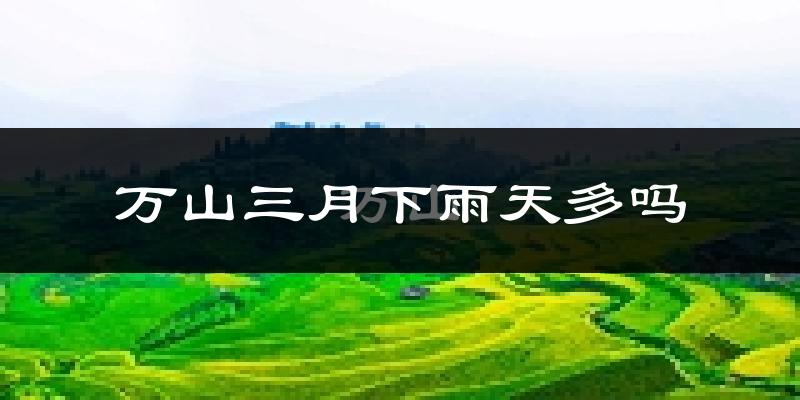 万山三月下雨天多吗?万山3月份降雨量多少?